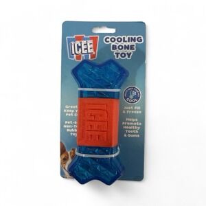Brand‎ New Icee Cooling Bone Dog Toy 6" Helps Promote Healthy Teeth & Gums